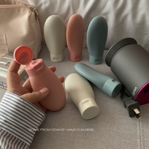 3个装~PE翻盖倒立绒面软管瓶