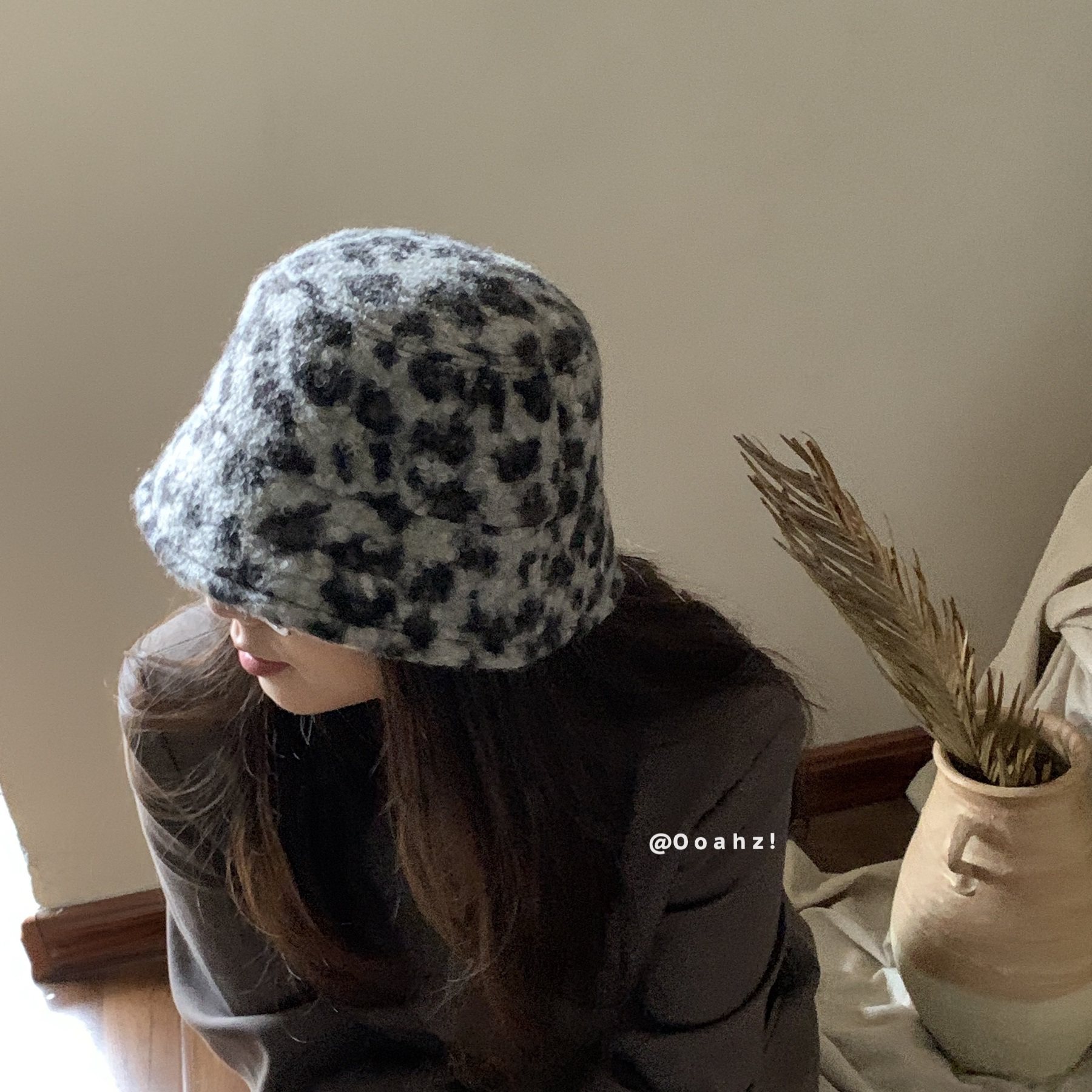 出镜率100%~美式复古泰迪绒豹纹渔夫帽 时髦精百搭显脸小护耳盆帽,服饰配件/皮带/帽子/围巾,帽子,淘宝优惠券,粉丝福利购,淘宝优惠卷