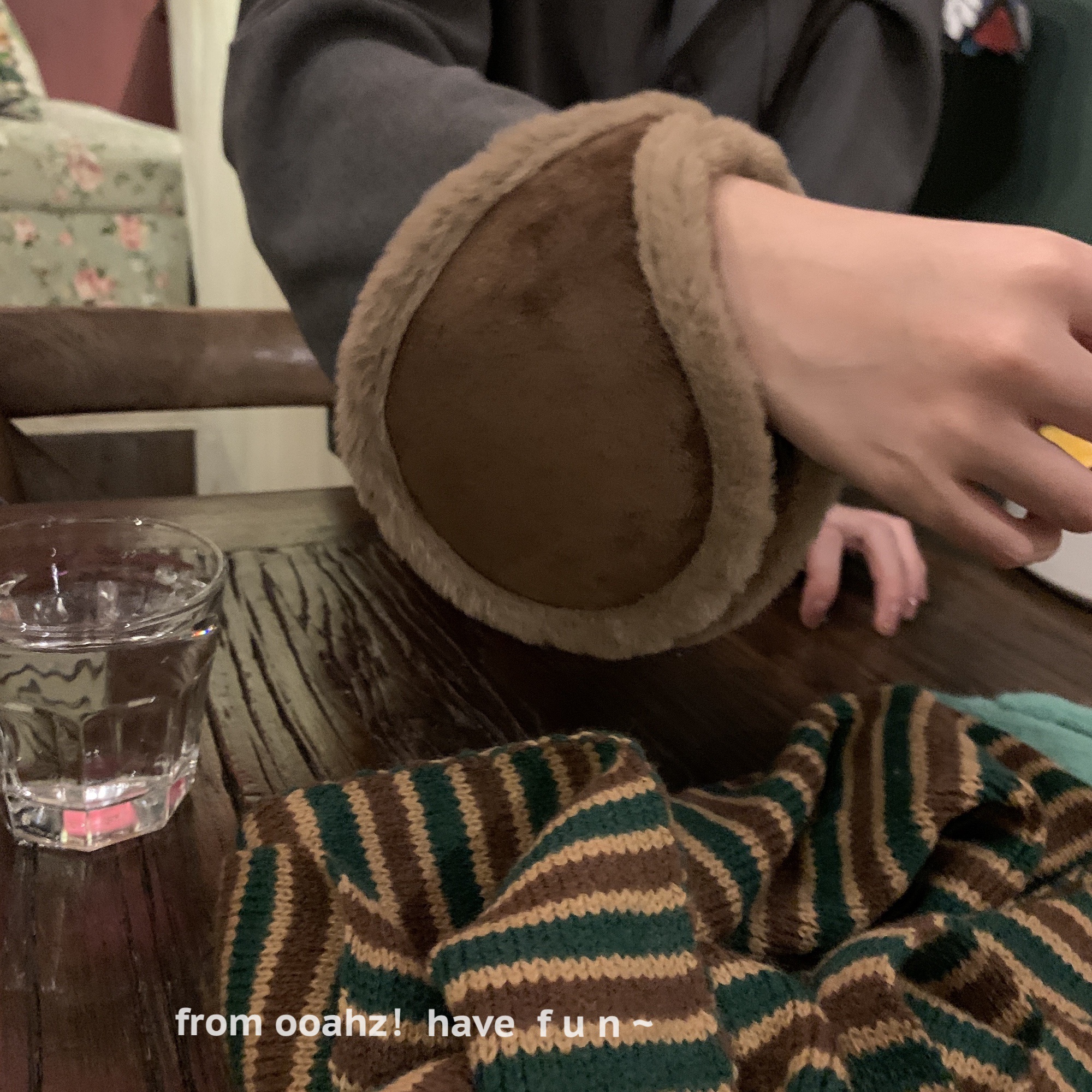 胡同里/老式耳罩骑车党bi备～