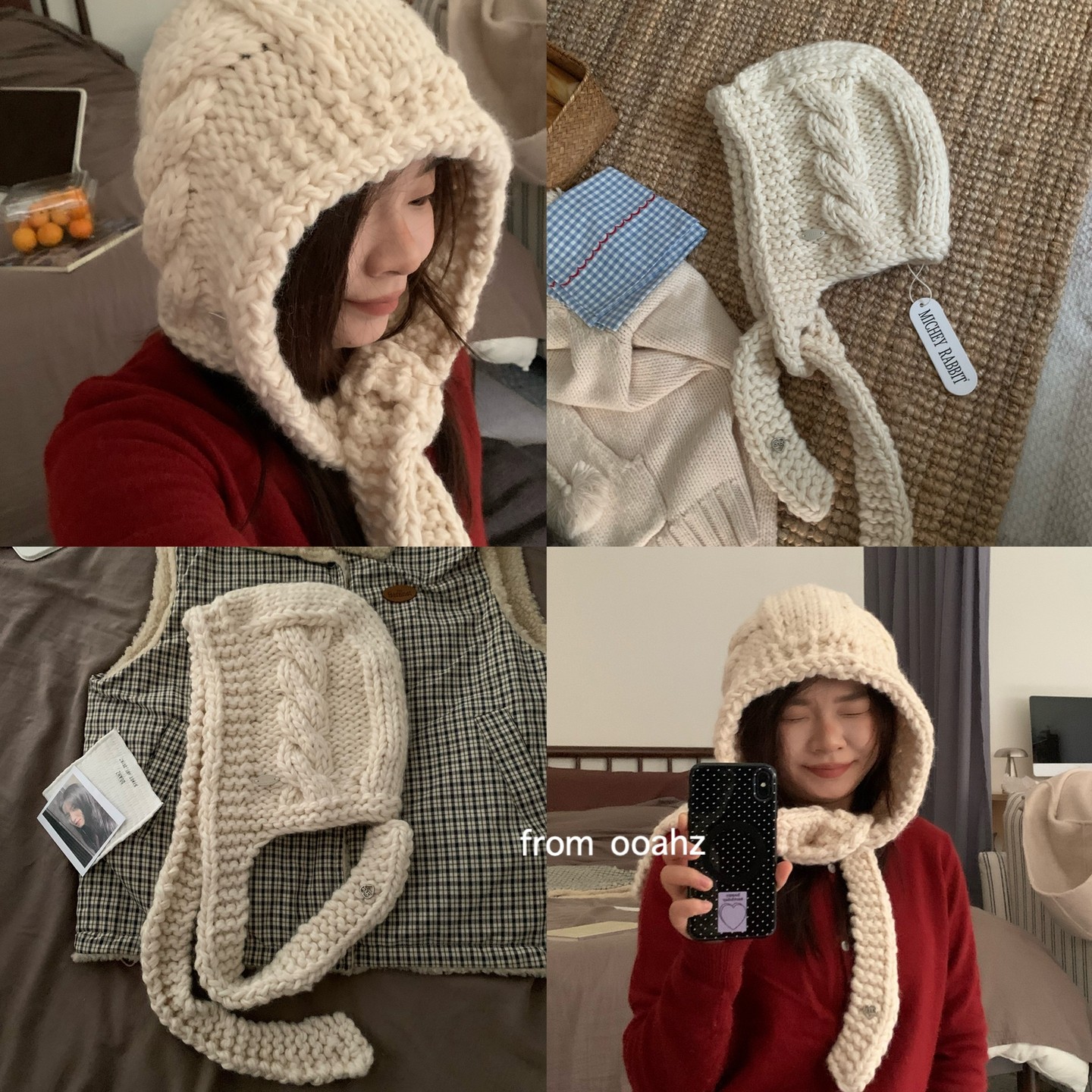 原标东大门~粗棒针织韩国ins大帽子 冬季保暖巴拉克拉法帽厚围脖,服饰配件/皮带/帽子/围巾,帽子,淘宝优惠券,粉丝福利购,淘宝优惠卷