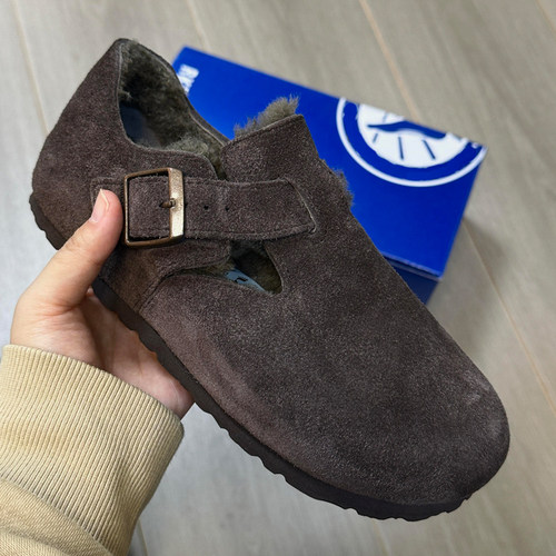 摩卡色内增高勃肯鞋女2025秋冬