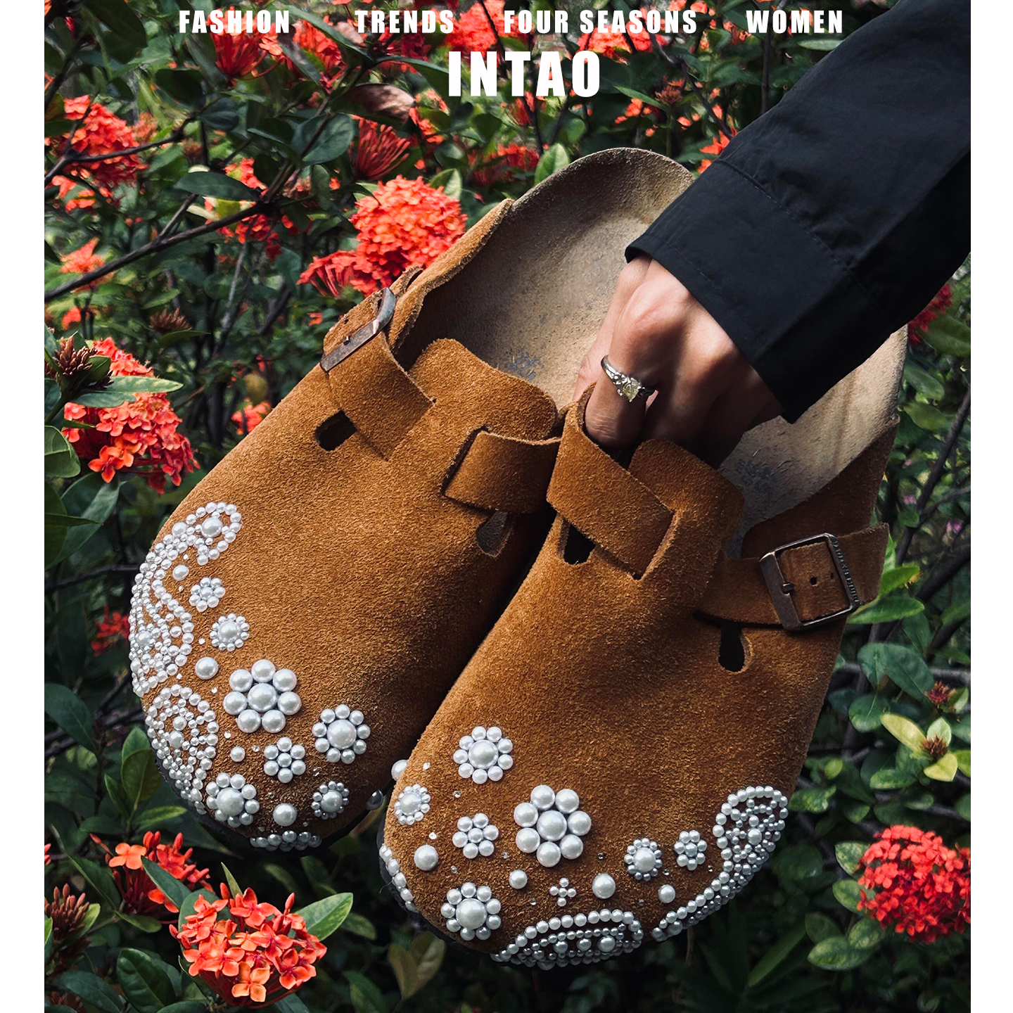 设计感小众复古绝美勃肯鞋半拖女