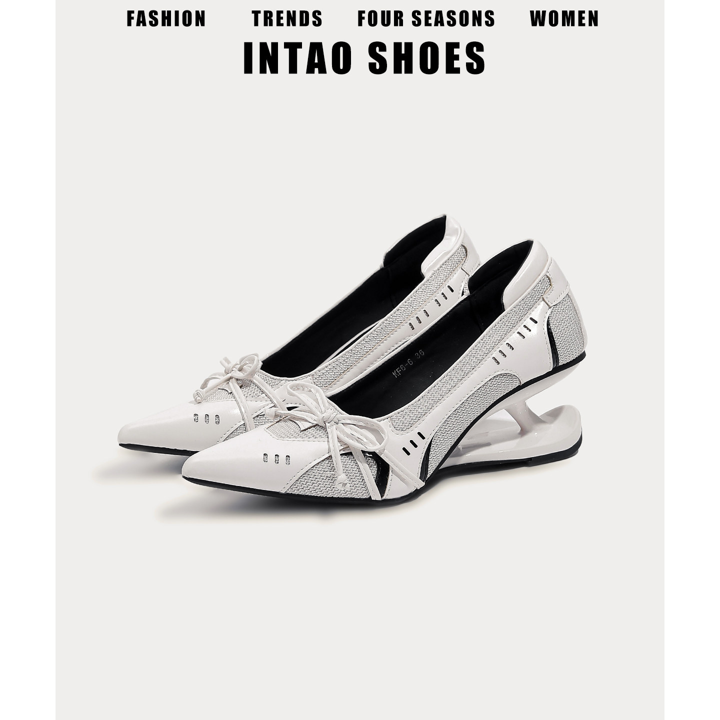 网红爆款尖头异形跟高跟鞋女2026春季新款法式白色蝴蝶结玛丽珍鞋,女鞋,玛丽珍鞋,淘宝优惠券,粉丝福利购,淘宝优惠卷