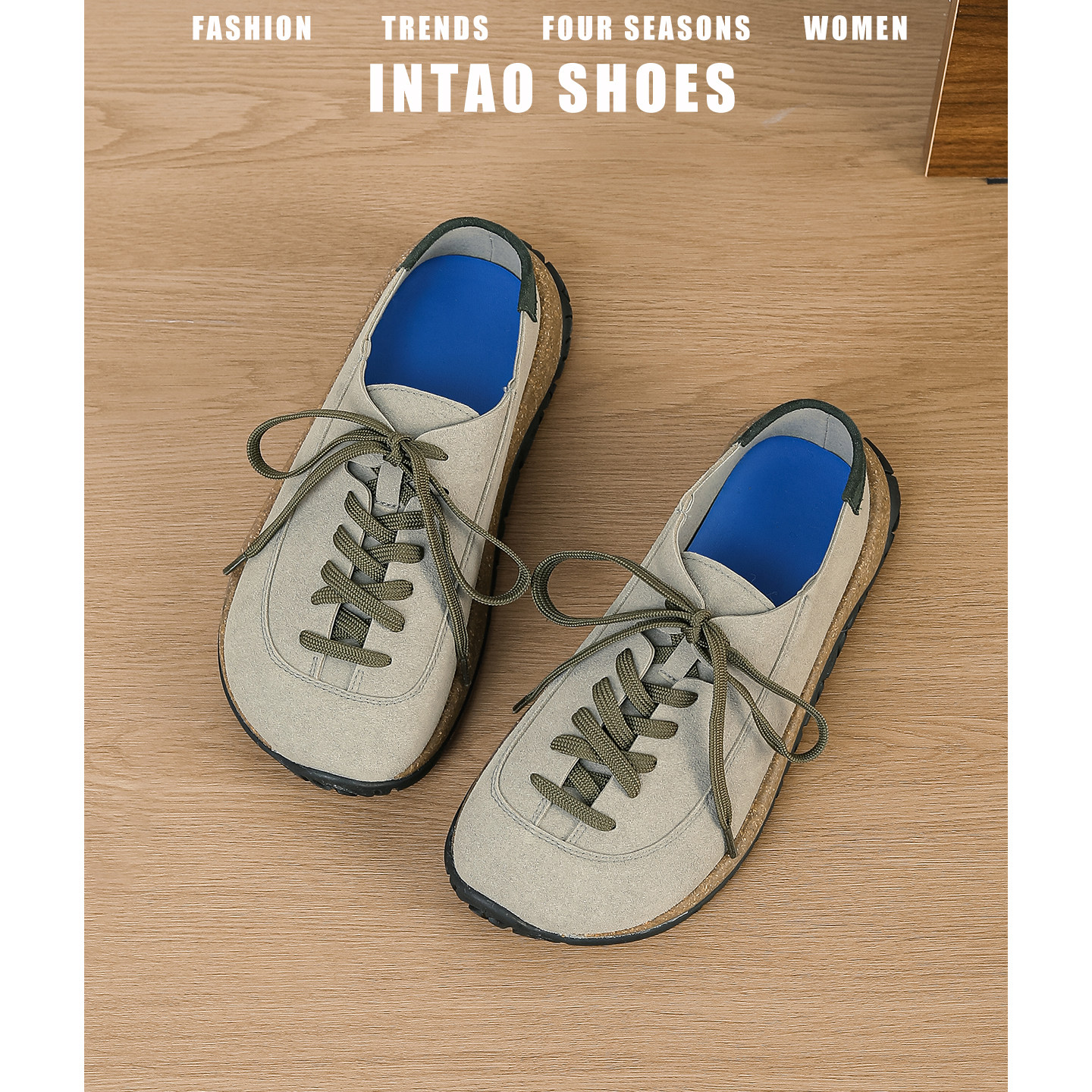 复古大码系带厚底勃肯鞋男女同款一脚蹬真皮博肯鞋日系包头半拖鞋