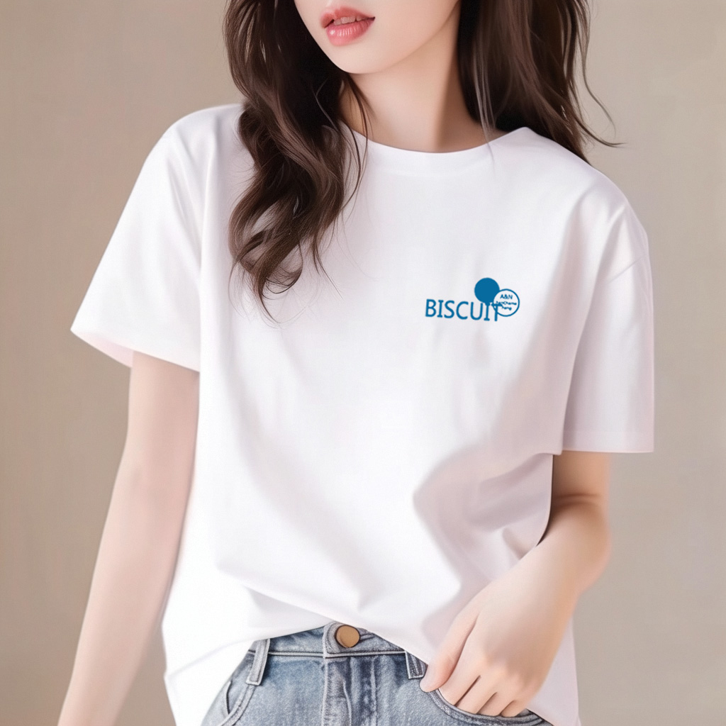 品牌折扣纯棉设计感百搭印花短袖