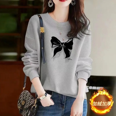 大品牌100%纯棉韩版时尚印花卫衣