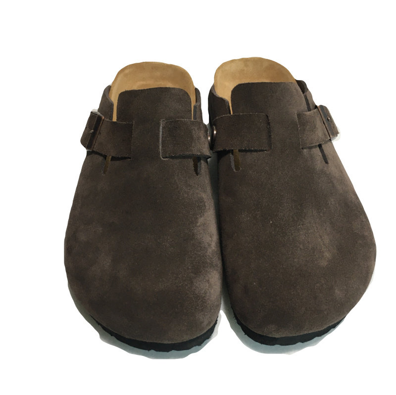 thumbnail for BMX classic toe slippers cow fleece flat fashion couples wear slip-on shoes outside