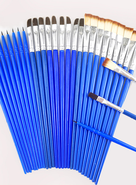 尼龙勾线笔彩绘石膏娃娃上色搪胶公仔涂鸦笔水彩画描线笔宽线笔刷