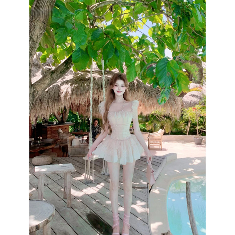 【芭蕾宫廷】温柔超好看一字肩上衣半身裙两件套装减龄搭配一整套