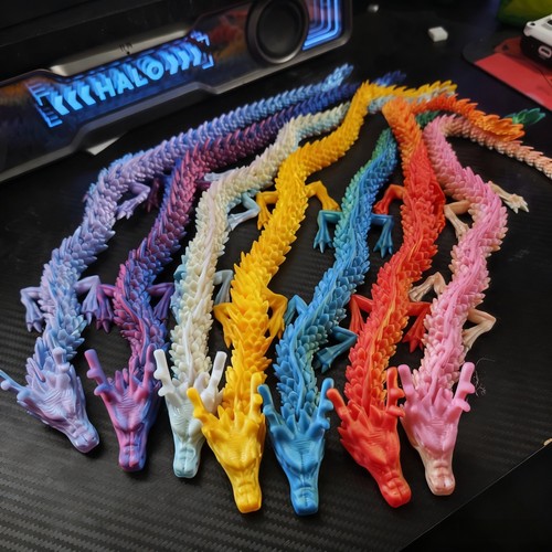 批发3D打印龙关节可动创意夜市摆摊地推玩具学生奖励小礼品儿童