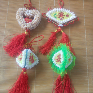 海螺贝壳工艺品中国结 家居挂件汽车挂饰小学生礼物地摊热卖货源