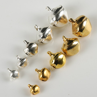 圣诞元 饰一字小铃铛diy饰品配件金银彩色幼儿园铃铛 旦装