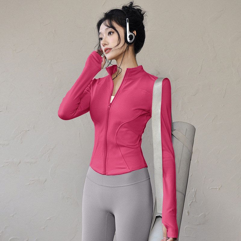 防晒衣紧身运动服长袖女瑜伽服