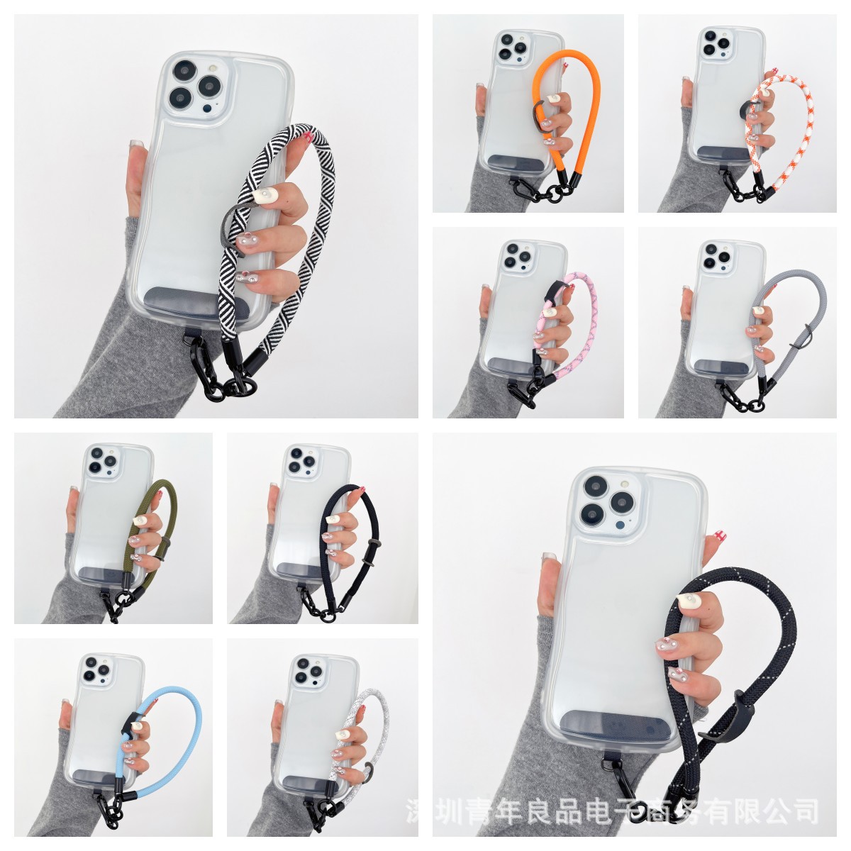 手机链挂绳手机挂链手腕短款结实登山相机加粗厚钥匙防丢女男款图片