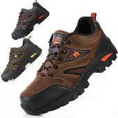 新款 防水耐磨野外徒步工作鞋 登山鞋 户外休闲鞋 加绒保暖 男士 秋冬季
