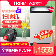 giá máy giặt sấy khô không cần phơi Máy giặt tự động Haier / Haier 9 kg chuyển đổi tần số hộ gia đình trực tiếp XQB90-BZ828 - May giặt máy giặt lông ngang giá rẻ