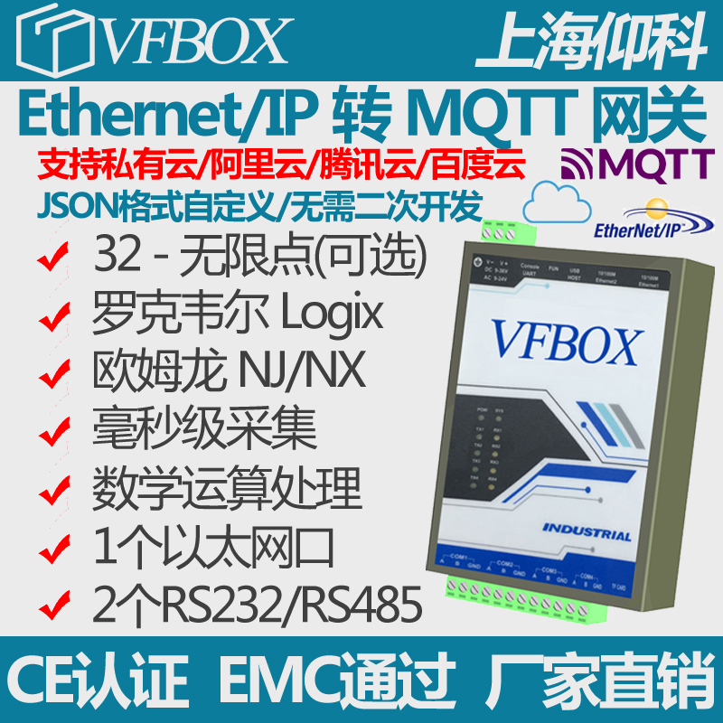 采集EthernetIP EtherCAT IEC103 61850数据转发到MQTT云平台网关