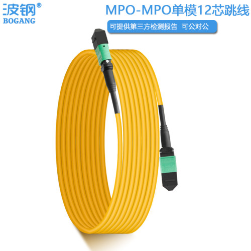 MPO-MPO跳线波钢单模8芯12芯24芯