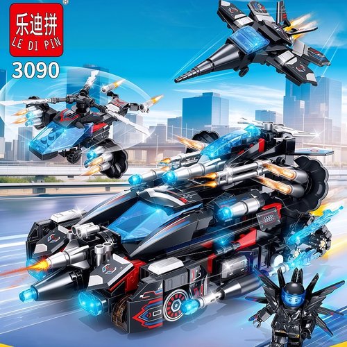 军事特警海陆空8合1武直皮卡车