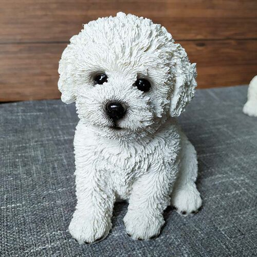 可爱比熊犬仿真摆件装饰品工艺品