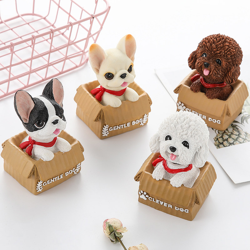 可爱猫咪兔子小猪小狗起司猫家居装饰桌面小摆件创意礼物生日礼品