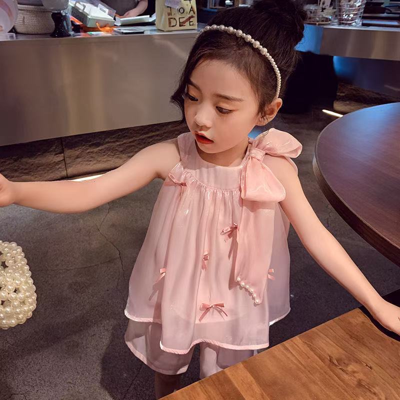 2025女童套装甜美可爱短裙两件套