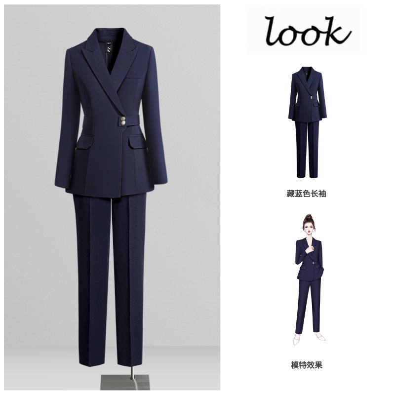 职业套装女春秋季2025新款韩版休闲气质西服外套商务通勤正装百搭