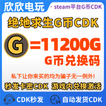 PUBG绝地求生11200G币CDK兑换码吃鸡G币G金点卷金币余额皮肤CDK