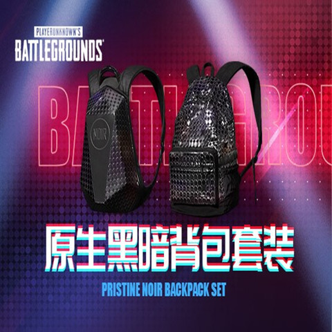 PUBG绝地求生吃鸡原生黑暗背包套装皮肤CDK2级3级背包狂欢之夜