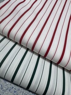 纯棉府绸条纹衬衣裙子连衣裙床品居家服发圈diy长3米宽1.45米