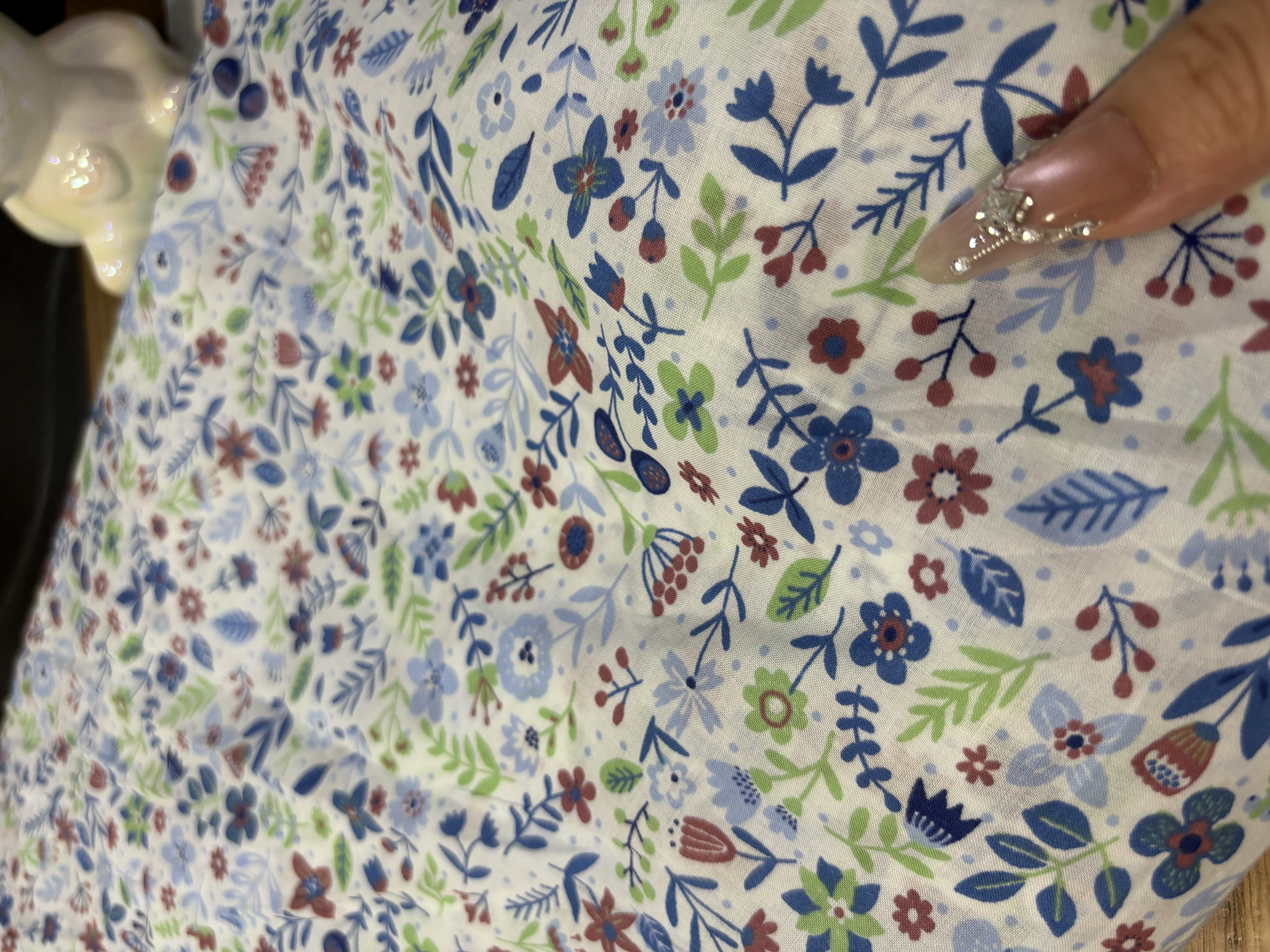 纯棉府绸小清新碎花衬衣裙子连衣裙床品居家服diy长3米宽1.45米