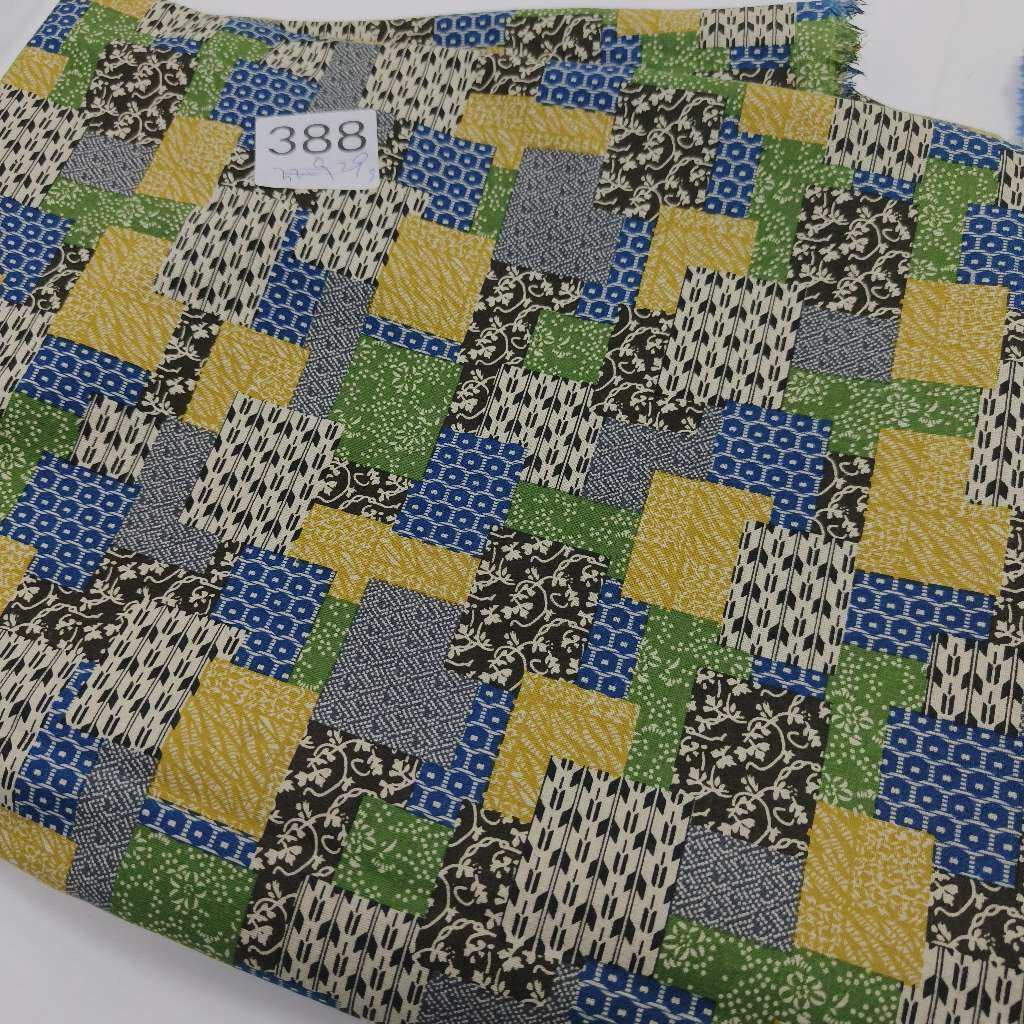 复古格子拼接花花满印麻棉面料3米,服饰配件/皮带/帽子/围巾,围巾/丝巾/披肩,淘宝优惠券,粉丝福利购,淘宝优惠卷