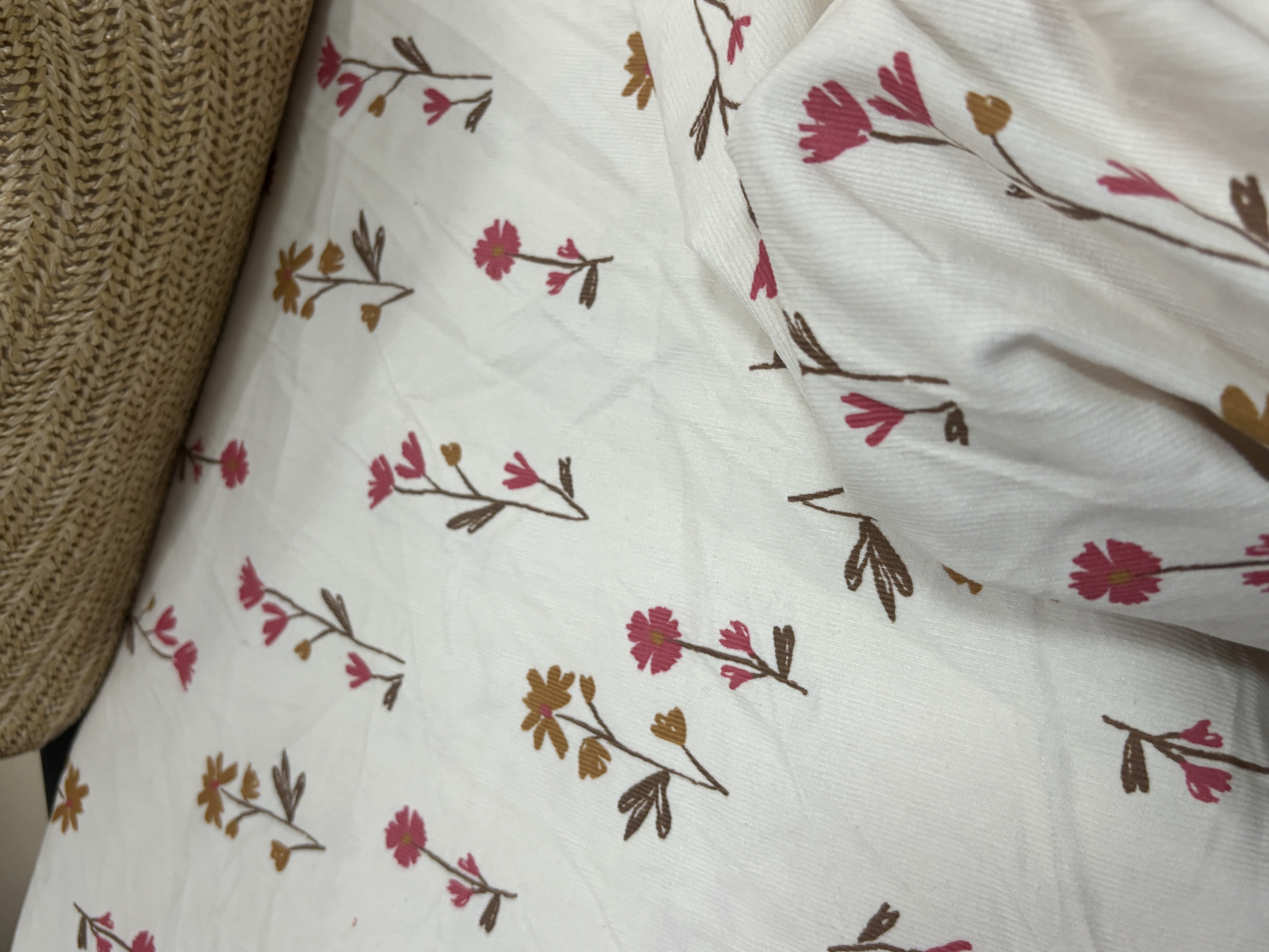 纯棉灯芯绒米白灯芯绒衬衣裙子连衣裙床品居家服diy长3米宽1.45米