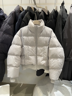 T.BECH韩系ins立领90白鸭绒羽绒服女冬短款加厚保暖面包服外套女