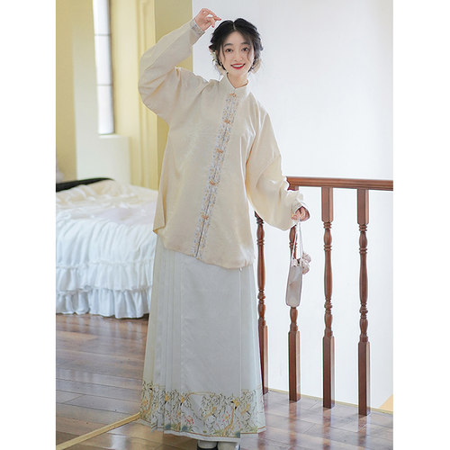 南知意2022上衣提花明制