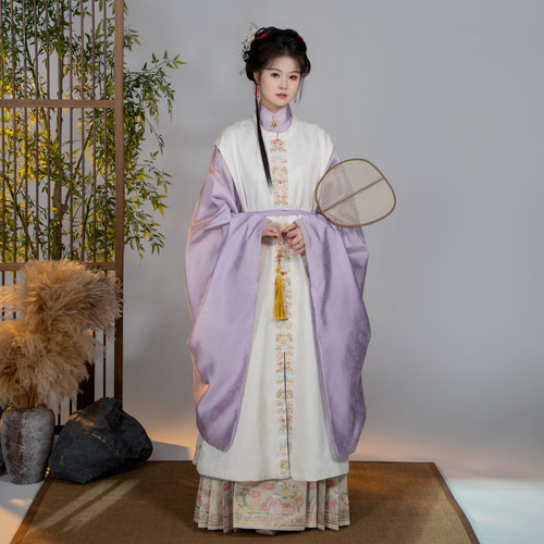 南知意汉服明制长衫包肩比甲