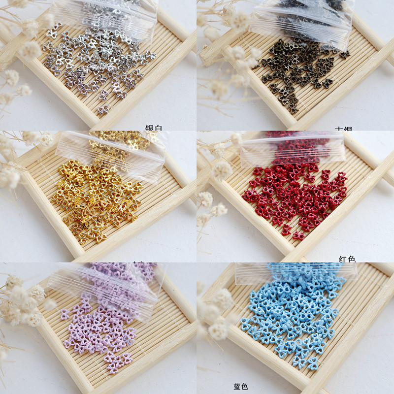 4mm蝴蝶结纽扣迷你金属玩具配件 bjd娃衣卡通公仔娃娃玩具扣配件,居家布艺,纽扣,淘宝优惠券,粉丝福利购,淘宝优惠卷