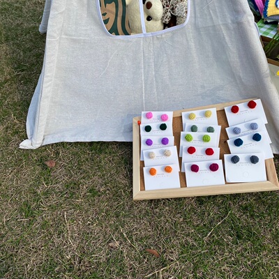 成品原创简约可爱手工ins爆米花