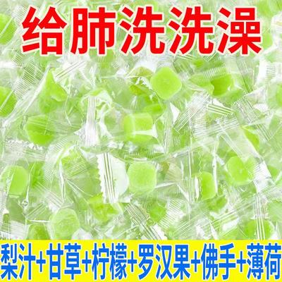 【肺部清道夫】正宗海盐柠檬梨膏糖化痰清润凉喉薄荷硬糖休闲食品