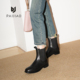 靴极简休闲nis潮流瘦瘦靴XC1107 2025明星网红百搭同款 羊皮时尚