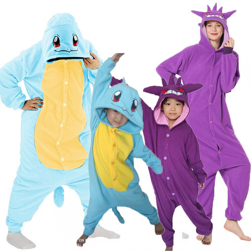 杰尼鬼连体衣卡通耿鬼演出服