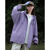 中性风！2024年春季新款港风大码冲锋衣外套宽松情侣装23051-P88，女装短外套，电商C213(原B265)