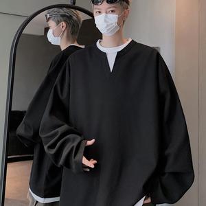 旗下春秋假两件T恤女宽松百搭显瘦学生长袖卫衣上衣潮图片