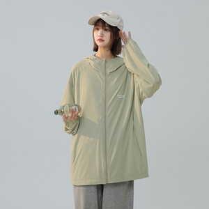 山系冰丝透气防晒衣女夏季胖mm大码宽松户外轻薄upf50+防晒服外套图片