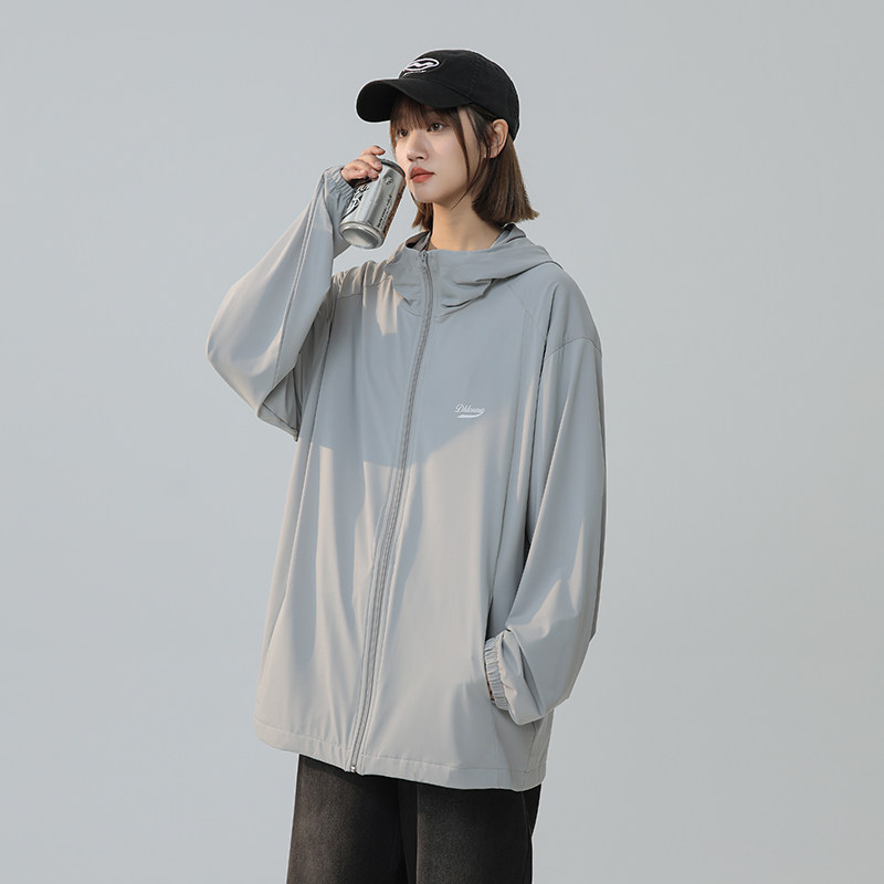 山系冰丝透气防晒衣女夏季胖mm大码宽松户外轻薄upf50+防晒服外套,女装防晒衣,电商C213(原B265)