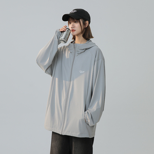 山系冰丝透气防晒衣女夏季胖mm大码宽松户外轻薄upf50+防晒服外套图片