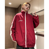 中性！春季新款双面穿夹克美式防水冲锋衣港风情侣外套女7801-P88，女装短外套，电商C213(原B265)