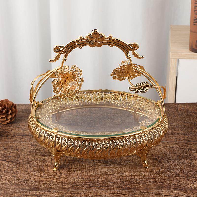 欧式大号水果盘轻奢干果盘酒店大堂KTV包厢专用零食盘茶几摆件,家居饰品,果盘/果篓,淘宝优惠券,粉丝福利购,淘宝优惠卷
