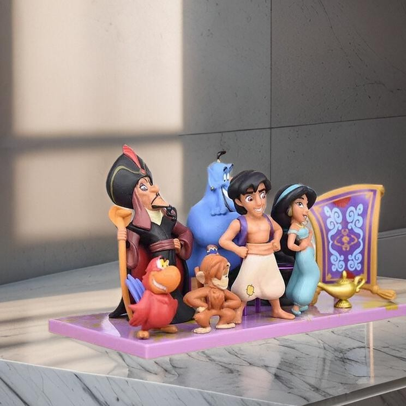 阿拉丁神灯PVC注胶手办玩偶套装