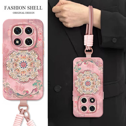 适用红米note15手机壳turbo4pro新款小米note14pro/13/12/10/9手链8全包11tpro十redmi男10x套r外12c敦煌pro+